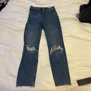 Abercrombie ultra high rise mom jeans